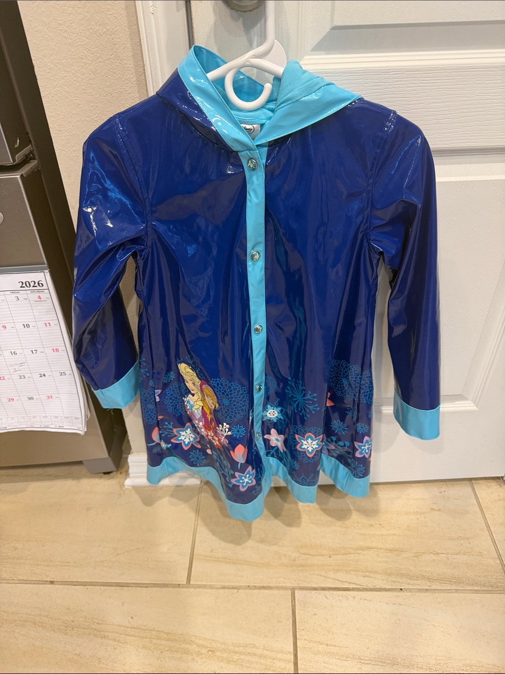 Disney’s frozen Anna and Elsa brand new raincoat size 7/8
